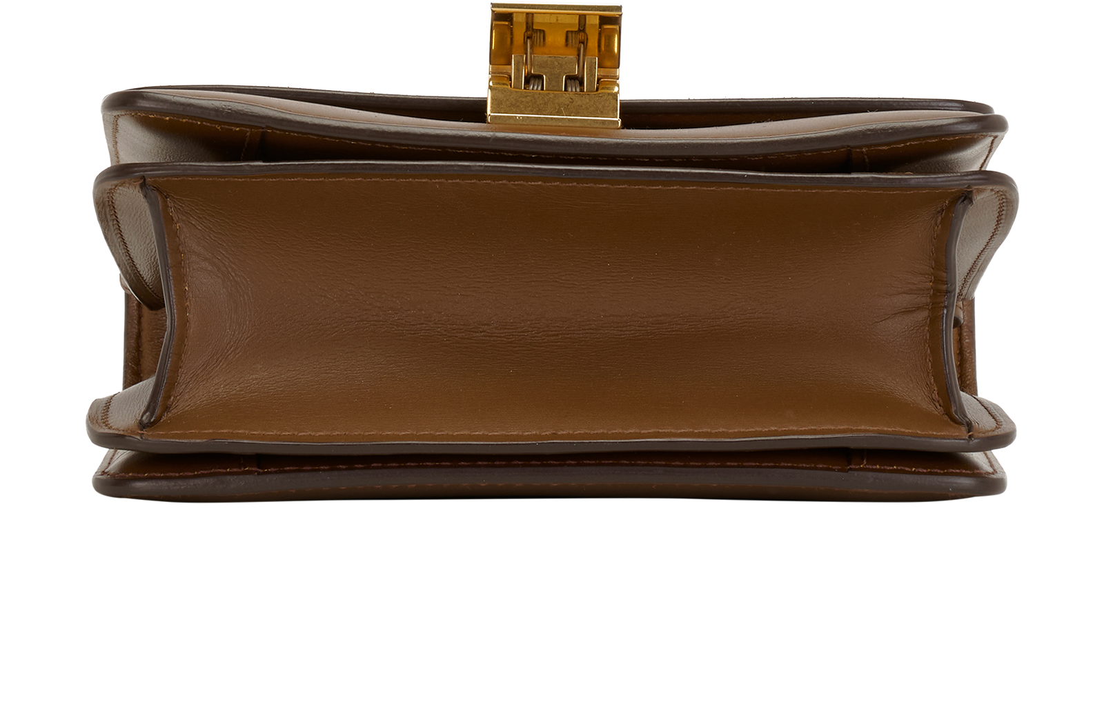 Classic Box Flap Bag, &pound;1,100, Handbags, Tan, Leather, Top view